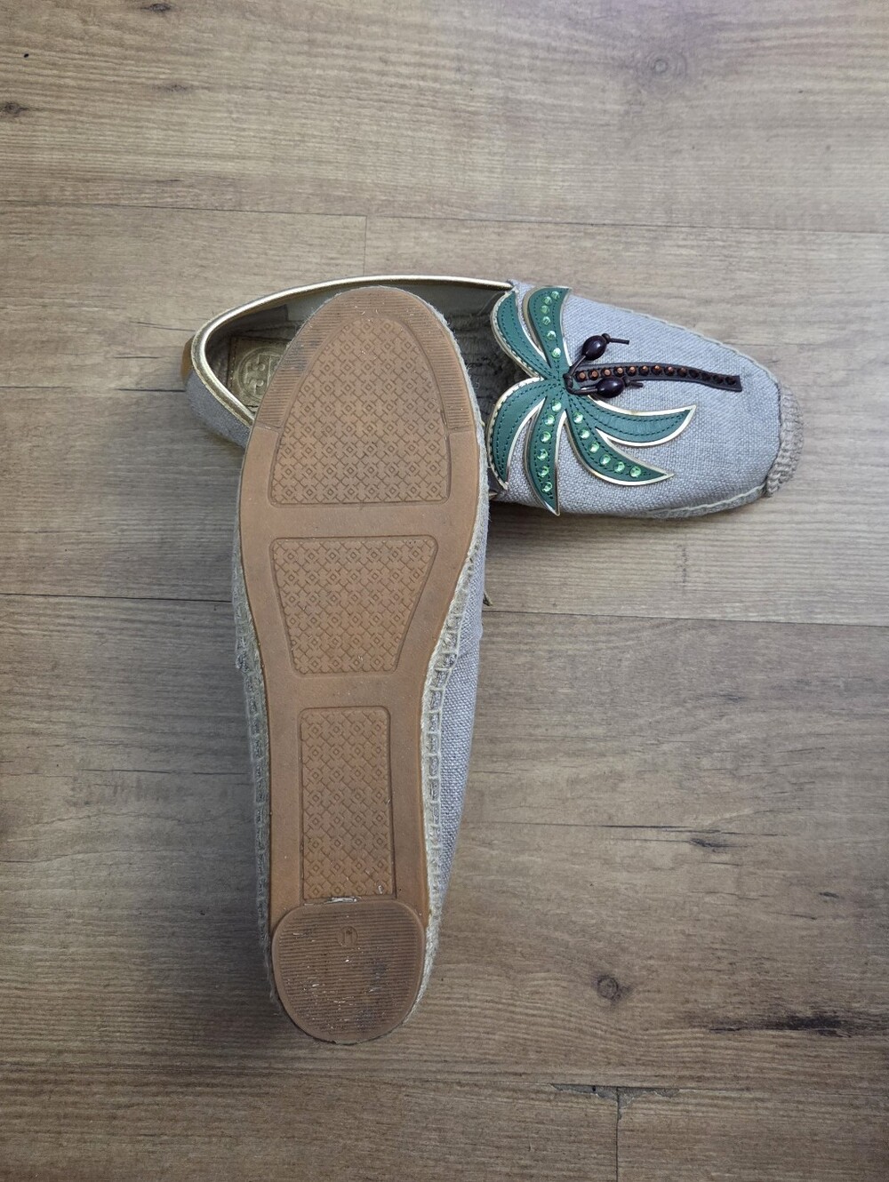 Tory Burch Castaway Embellished Espadrille Flats - Picture 16 of 16